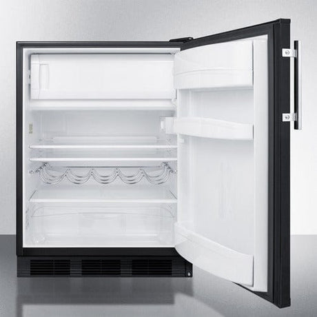 Summit 24" Black Finish Refrigerator-Freezer CT663BK Refrigerators CT663BK Wine Coolers Empire
