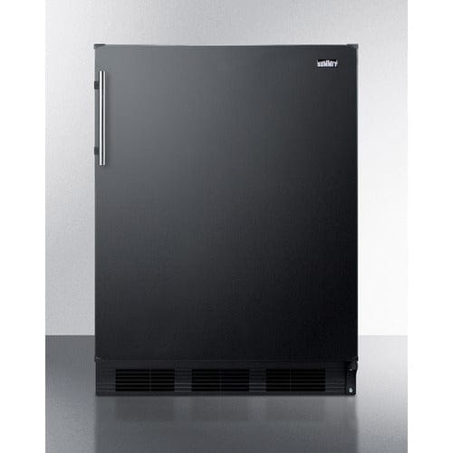 Summit 24" Black Finish Refrigerator-Freezer CT663BK Wine Coolers Empire