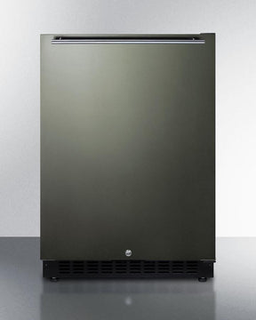 Summit 24" Black Stainless Steel Built-In Refrigerator AL54KSHHLHD Refrigerators AL54KSHHLHD Wine Coolers Empire