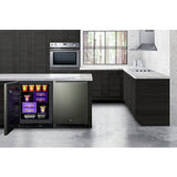 Summit 24" Black Stainless Steel Door All-Freezer ALFZ53KSHH Freezers ALFZ53KSHH Wine Coolers Empire