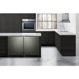 Summit 24" Black Stainless Steel Door All-Freezer ALFZ53KSHH Freezers ALFZ53KSHH Wine Coolers Empire