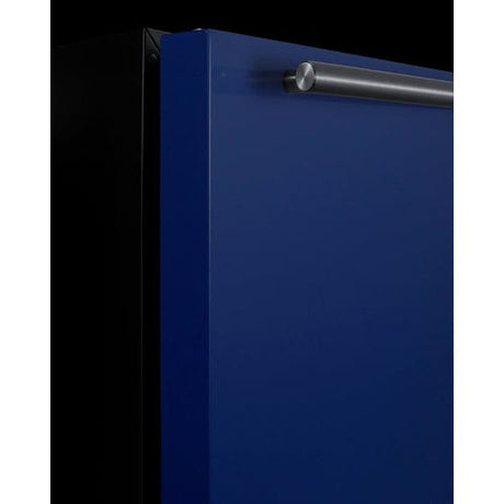 Summit 24" Blue Door Black Cabinet Refrigerator Freezer BRF631BKB Refrigerators BRF631BKB Wine Coolers Empire