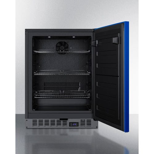 Summit 24" Blue Door Built-In All-Freezer ALFZ53B Wine Coolers Empire