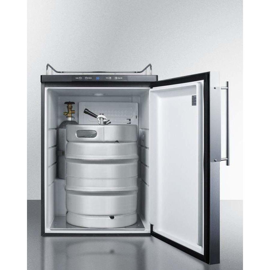 Summit 24" Built-In Auto Defrost Kegerator SBC635MBINKFR Kegerators SBC635MBINKFR Wine Coolers Empire