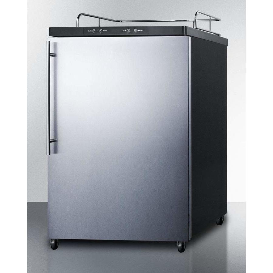 Summit 24" Built-In Automatic Defrost Kegerator SBC635MBINKSSHV Kegerators SBC635MBINKSSHV Wine Coolers Empire
