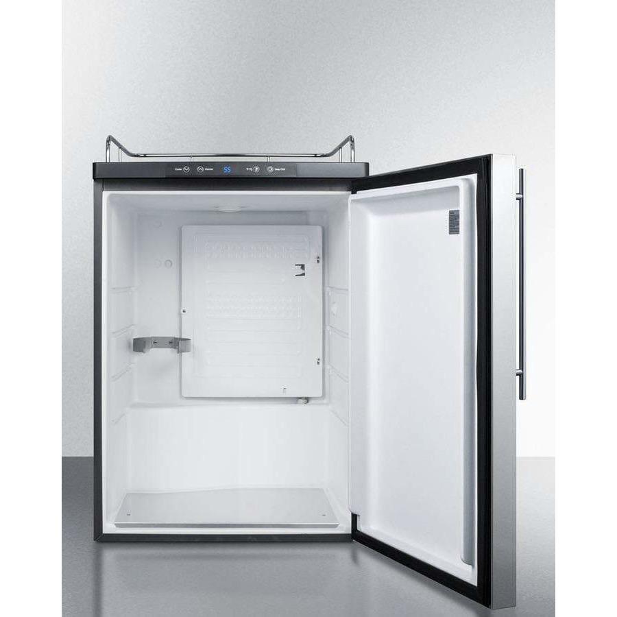 Summit 24" Built-In Automatic Defrost Kegerator SBC635MBINKSSHV Kegerators SBC635MBINKSSHV Wine Coolers Empire