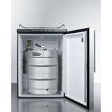 Summit 24" Built-In Automatic Defrost Kegerator SBC635MBINKSSHV Kegerators SBC635MBINKSSHV Wine Coolers Empire