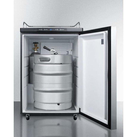 Summit 24" Built-In Commercial Automatic Defrost Kegerator SBC635MBI7NKSSHH Kegerators SBC635MBI7NKSSHH Wine Coolers Empire