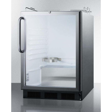 Summit 24" Built-In Commercial Stainless Steel Kegerator, ADA Compliant SBC56GBINKCSSADA Kegerators SBC56GBINKCSSADA Wine Coolers Empire