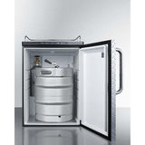 Summit 24" Built-In Diamond Plate Kegerator SBC635MBINKDPL Kegerators SBC635MBINKDPL Wine Coolers Empire
