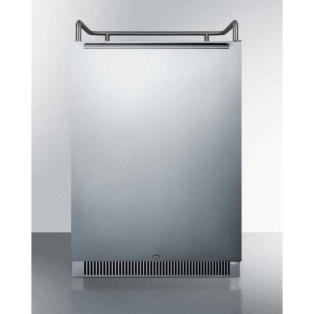 Summit 24" Built-In Frost Free Stainless Steel Kegerator SBC677BINK Kegerators SBC677BINK Wine Coolers Empire