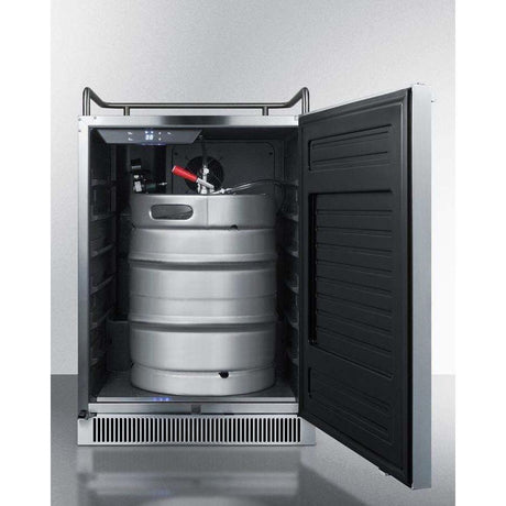 Summit 24" Built-In Frost Free Stainless Steel Kegerator SBC677BINK Kegerators SBC677BINK Wine Coolers Empire
