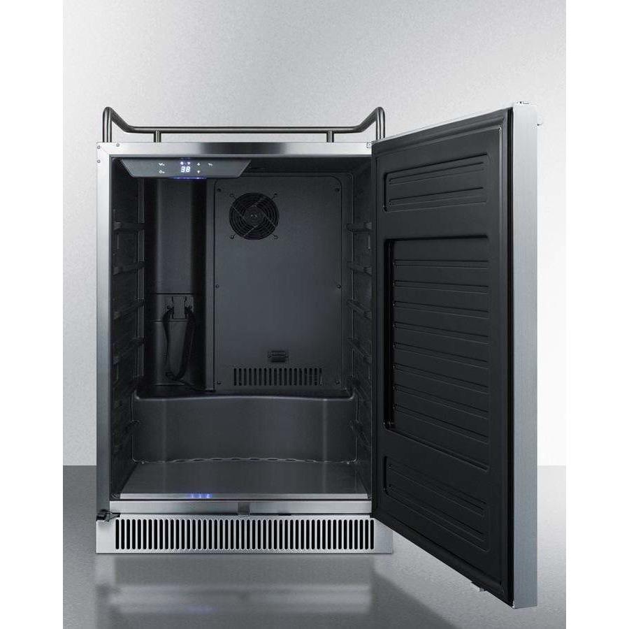 Summit 24" Built-In Frost Free Stainless Steel Kegerator SBC677BINK Kegerators SBC677BINK Wine Coolers Empire