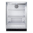 Summit 24" Built-in Glass - Stainless Steel Trim Door Fridge SCR2464 Beverage Centers SCR2464 Wine Coolers Empire