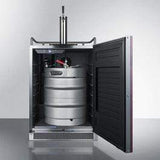 Summit 24" Built-In Single Tap Panel Overlay Door Frost Free Kegerator SBC677BIIF Kegerators SBC677BIIF Wine Coolers Empire