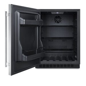 Summit 24" Built-In Stainless Steel Refrigerator AL54CSSLHD Refrigerators AL54CSSLHD Wine Coolers Empire