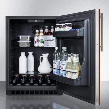 Summit 24" Built-In Undercounter ADA Compliant Black Cabinet/Panel-Ready Door  All Fridge AL54IF Refrigerators AL54IF Wine Coolers Empire