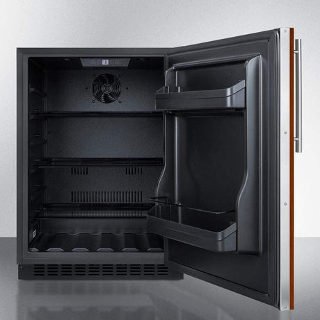 Summit 24" Built-In Undercounter ADA Compliant Black Cabinet/Panel-Ready Door  All Fridge AL54IF Refrigerators AL54IF Wine Coolers Empire