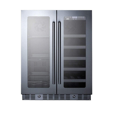 Summit 24" Built-In Wine/Beverage Fridge ALFD24WBVCSS Wine/Beverage Coolers Combo ALFD24WBVCSS Wine Coolers Empire