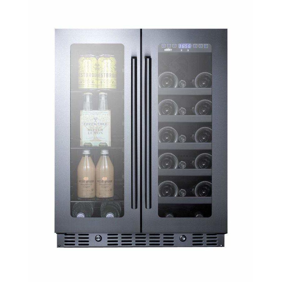 Summit 24" Built-In Wine/Beverage Fridge ALFD24WBVCSS Wine/Beverage Coolers Combo ALFD24WBVCSS Wine Coolers Empire