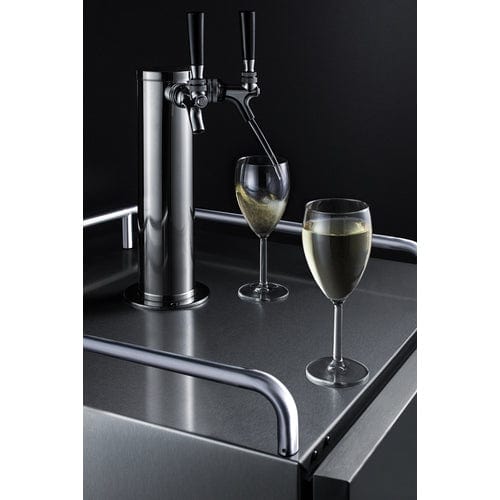 Summit 24" Dual Tap Built-In Wine Kegerator SBC682WKDTWIN Kegerators SBC682WKDTWIN Wine Coolers Empire