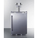 Summit 24" Dual Tap Commercial Outdoor Kegerator BC74OSCOMTWIN Kegerators BC74OSCOMTWIN Wine Coolers Empire