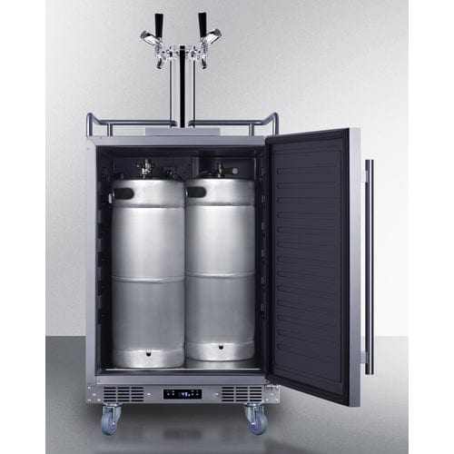 Summit 24" Dual Tap Commercial Outdoor Kegerator BC74OSCOMTWIN Kegerators BC74OSCOMTWIN Wine Coolers Empire