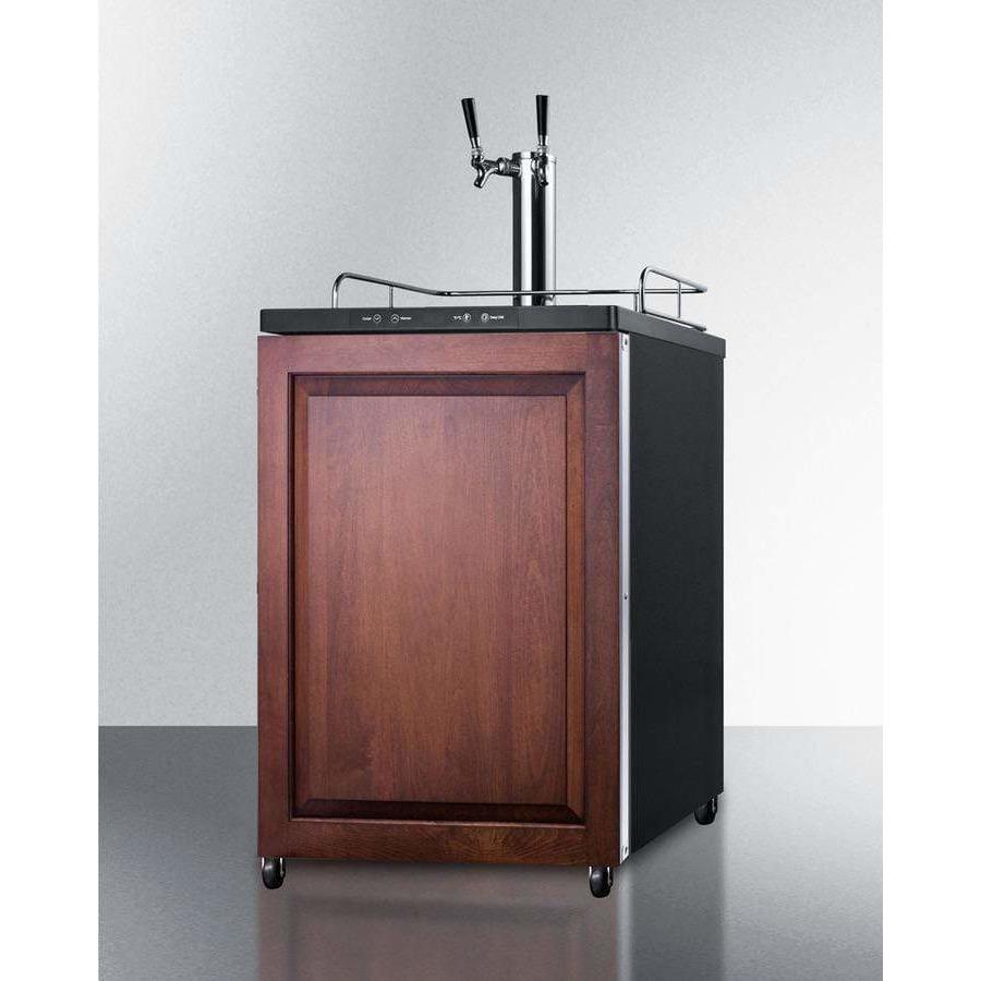 Summit 24" Dual Tap Panel Overlay Door Built-in Kegerator SBC635MBIIFTWIN Kegerators SBC635MBIIFTWIN Wine Coolers Empire