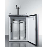 Summit 24" Dual Tap Panel Overlay Door Built-in Kegerator SBC635MBIIFTWIN Kegerators SBC635MBIIFTWIN Wine Coolers Empire