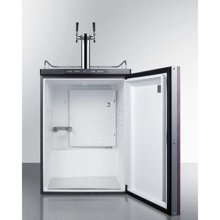 Summit 24" Dual Tap Panel Overlay Door Built-in Kegerator SBC635MBIIFTWIN Kegerators SBC635MBIIFTWIN Wine Coolers Empire