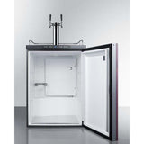 Summit 24" Dual Tap Panel Overlay Door Built-in Kegerator SBC635MBIIFTWIN Kegerators SBC635MBIIFTWIN Wine Coolers Empire