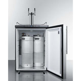 Summit 24" Dual Tap Stainless Steel Built-In Kegerator SBC635MBISSHVTWIN Kegerators SBC635MBISSHVTWIN Wine Coolers Empire