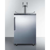 Summit 24" Dual Tap Stainless Steel Built-In Kegerator SBC635MBISSTBTWIN Kegerators SBC635MBISSTBTWIN Wine Coolers Empire