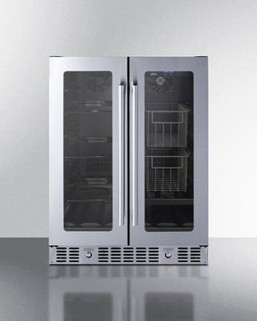 Summit 24" Dual Zone Built-in Produce Refrigerator ALFD24WBVCSSPANTRY Refrigerators ALFD24WBVCSSPANTRY Wine Coolers Empire