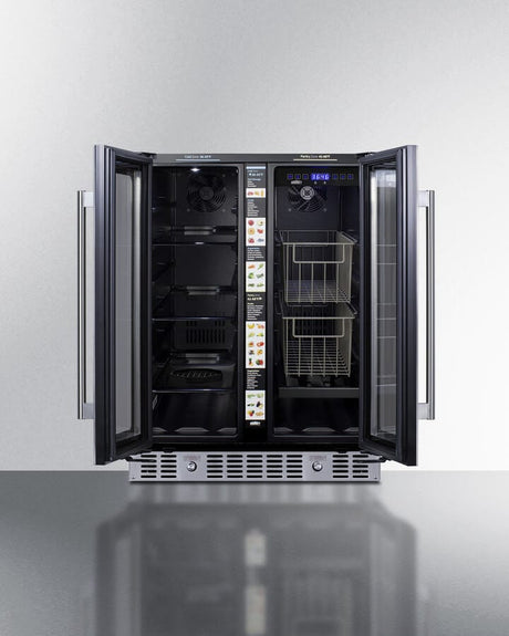 Summit 24" Dual Zone Built-in Produce Refrigerator ALFD24WBVCSSPANTRY Refrigerators ALFD24WBVCSSPANTRY Wine Coolers Empire