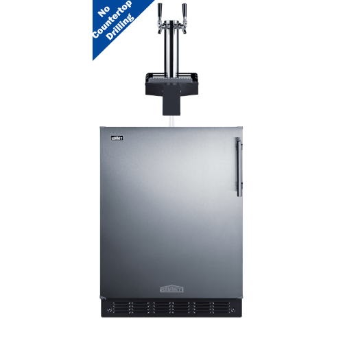 Summit 24" Floating Tap ADA Beer Kegerator SBC7BRSFLTWADALHD Kegerators SBC7BRSFLTWADALHD Wine Coolers Empire