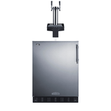 Summit 24" Floating Tap ADA Beer Kegerator SBC7BRSFLTWADALHD Kegerators SBC7BRSFLTWADALHD Wine Coolers Empire