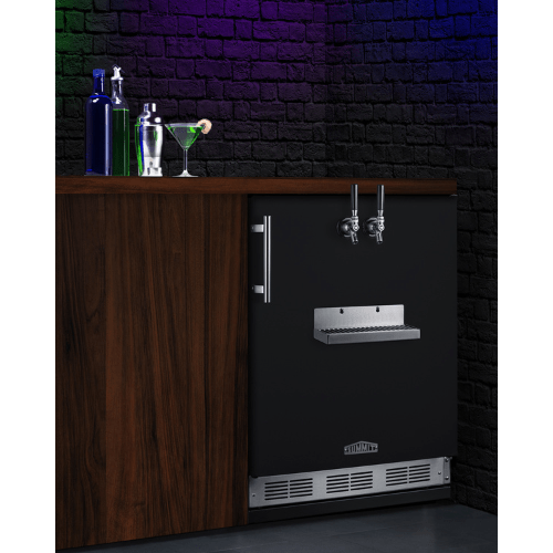 Summit 24" Front Tap Cold Brew Coffee Black Kegerator SBC58BFRTPCF Kegerators SBC58BFRTPCF Wine Coolers Empire