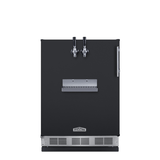 Summit 24" Front Tap Cold Brew Coffee Black Kegerator SBC58BFRTPCFADALHD Kegerators SBC58BFRTPCFADALHD Wine Coolers Empire