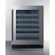 Summit 24" Glass Door Built-In Wine Cooler ASDW2412 Wine Coolers ASDW2412 Wine Coolers Empire