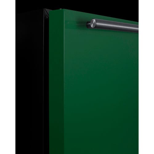 Summit 24" Green Door Black Cabinet ADA Refrigerator Freezer BRF631BKGADA Wine Coolers Empire