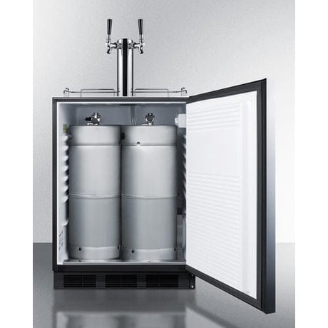Summit 24-inch Built-in Beer and Coffee Kegerator SBC58BLBIADATWINCFB Kegerators SBC58BLBIADATWINCFB Wine Coolers Empire