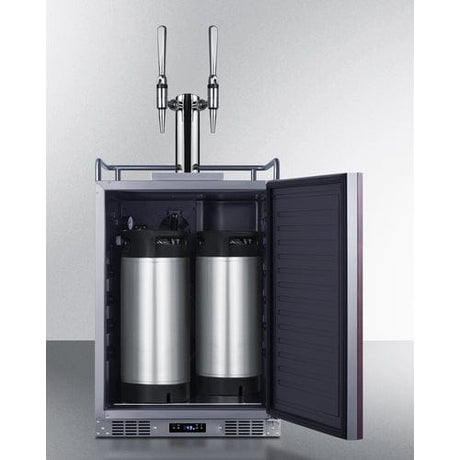 Summit 24 inch Built-In Nitro Coffee Kegerator SBC682PNRNCFTWIN Kegerators SBC682PNRNCFTWIN Wine Coolers Empire