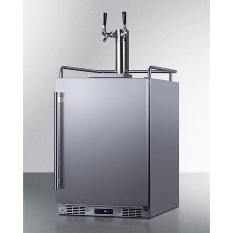 Summit 24-inch Built-In Outdoor Beer and Coffee Kegerator SBC683OSTWINCFB Kegerators SBC683OSTWINCFB Wine Coolers Empire