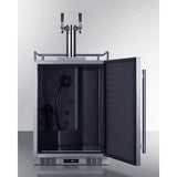 Summit 24-inch Built-In Outdoor Beer and Coffee Kegerator SBC683OSTWINCFB Kegerators SBC683OSTWINCFB Wine Coolers Empire