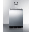 Summit 24-inch Wide Built-In Beer & Wine Kegerator SBC58BLB Kegerators SBC58BLBIADATWINBW Wine Coolers Empire