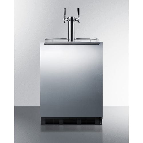 Summit 24-inch Wide Built-In Beer & Wine Kegerator SBC58BLB Kegerators SBC58BLBIADATWINBW Wine Coolers Empire