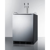 Summit 24-inch Wide Built-In Beer & Wine Kegerator SBC58BLB Kegerators Wine Coolers Empire
