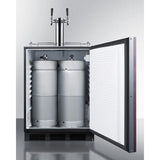 Summit 24-inch Wide Built-In Beer & Wine Kegerator SBC58BLB Kegerators Wine Coolers Empire