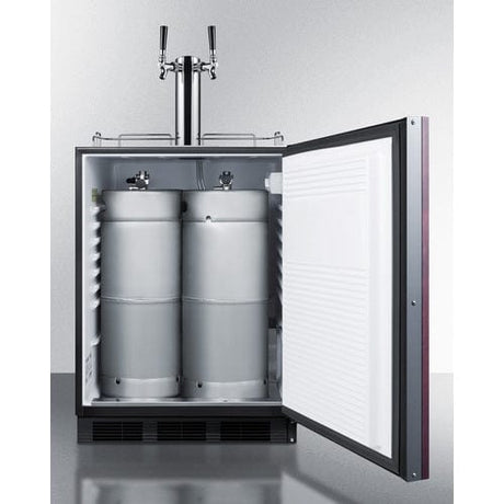 Summit 24-inch Wide Built-In Beer & Wine Kegerator SBC58BLB Kegerators Wine Coolers Empire